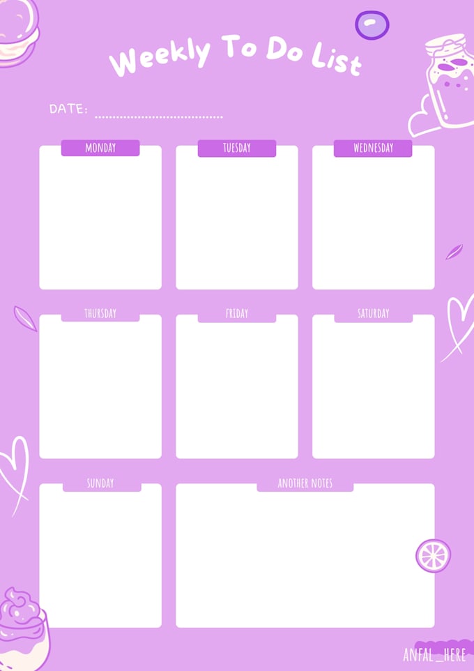 create cute printable planners and productivity templates