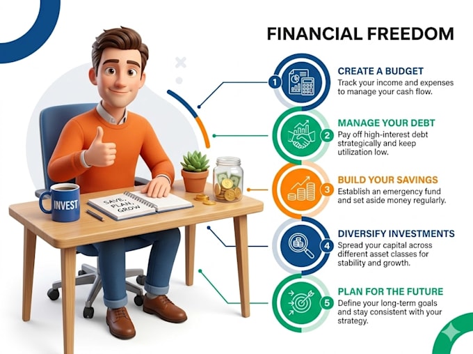 design custom infographics, flowcharts, and data visualizations