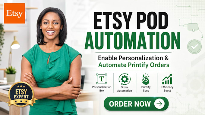 enable etsy personalization box printify and automate pod orders