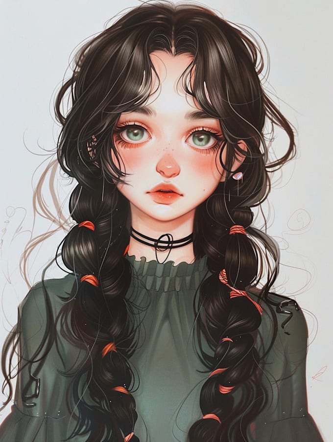 draw anime art and illustration
