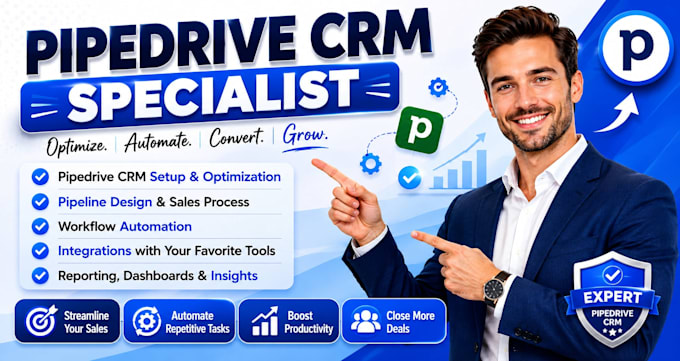 be your pipedrive CRM specialist
