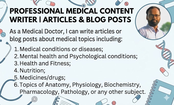 write medical content and medical blogs
