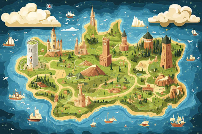 map illustration vector illustration vector map
