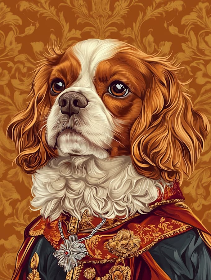 draw pet portrait illustration