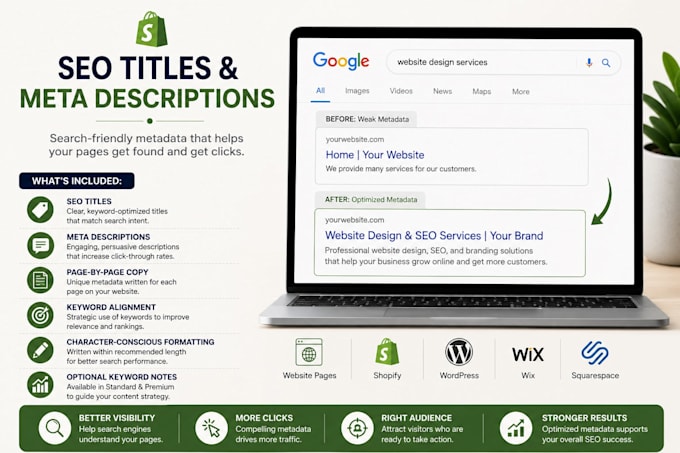 write SEO titles and meta descriptions