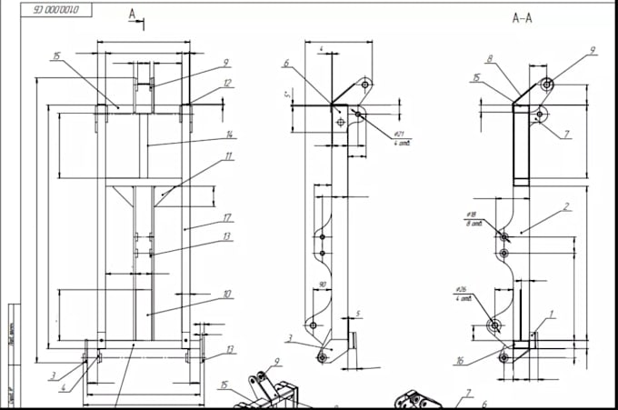 create professional mechanical drawing, fabrication plan,solidwork,2d mechanical