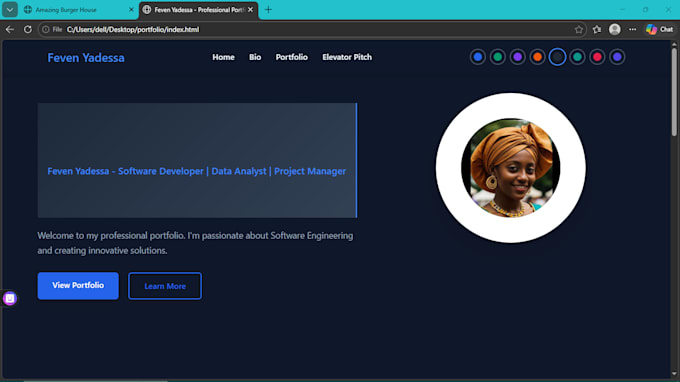 build a responsive HTML and CSS website or landing page