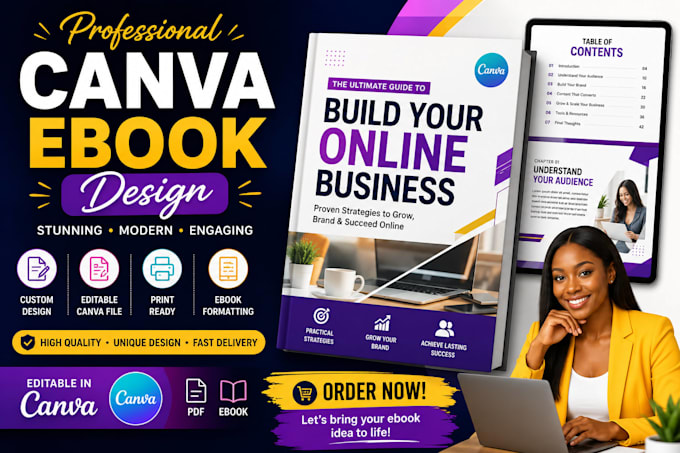 canva ebook design, workbook, ebook formatting and layout