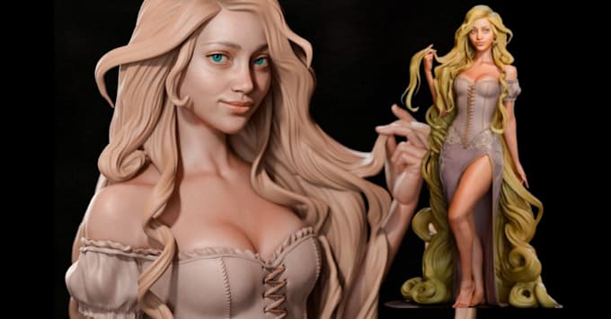 do 3d character modeling realistic animation lowpoly rigging