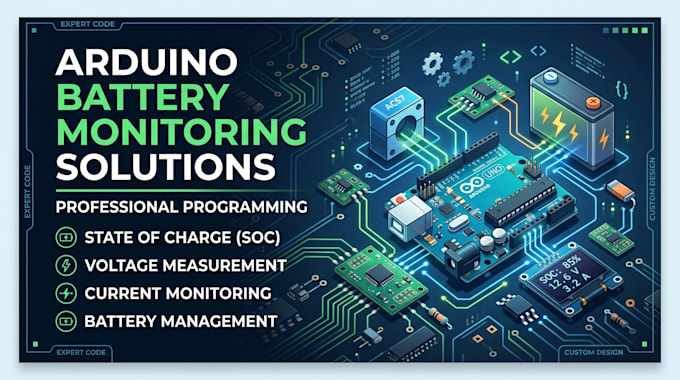 Program arduino for battery soc voltage and current monitoring by ...
