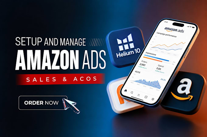 setup and optimise amazon PPC campaigns, amazon ads, and amazon sponsored ads