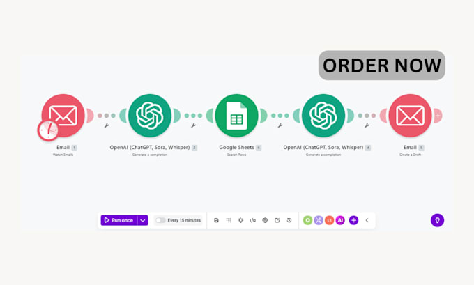 create an ai voice agent and ai receptionist using n8n or make com automation