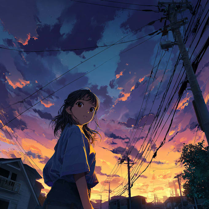 drawing anime artwork illustration with high quality