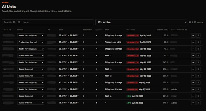 build you a qr barcode scanning production tracker