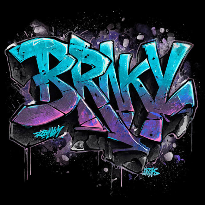 make professional graffiti logo and urban style art
