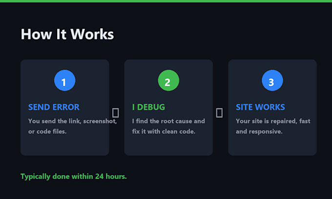 repair your broken website fast and fix errors