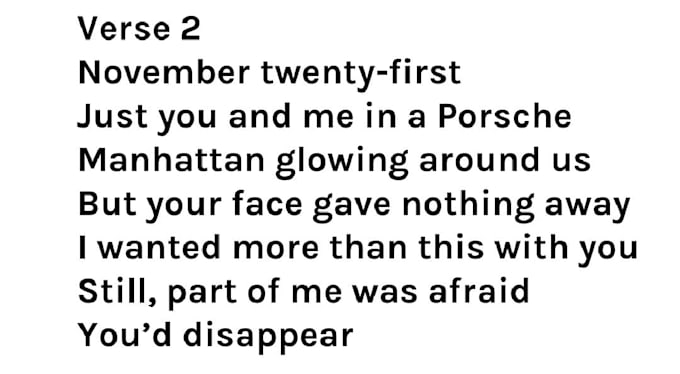write articles and song lyrics