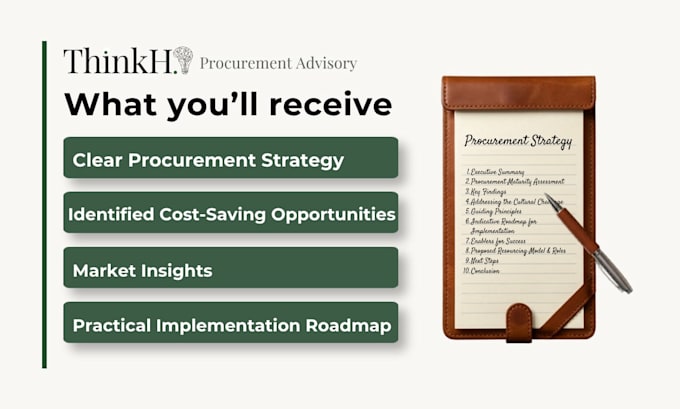 create procurement strategies and cost reduction plans