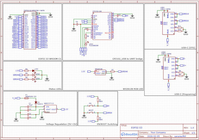 design esp32, arduino, and embedded system pcbs