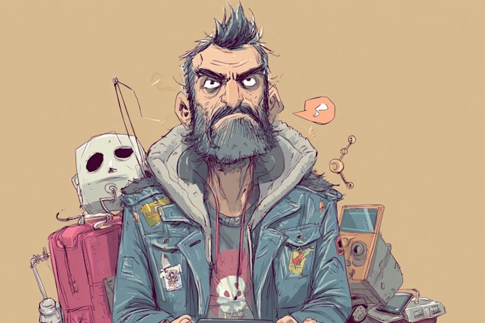 superhero character for comics