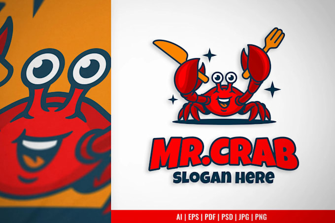 create fresh seafood logo design for restaurant