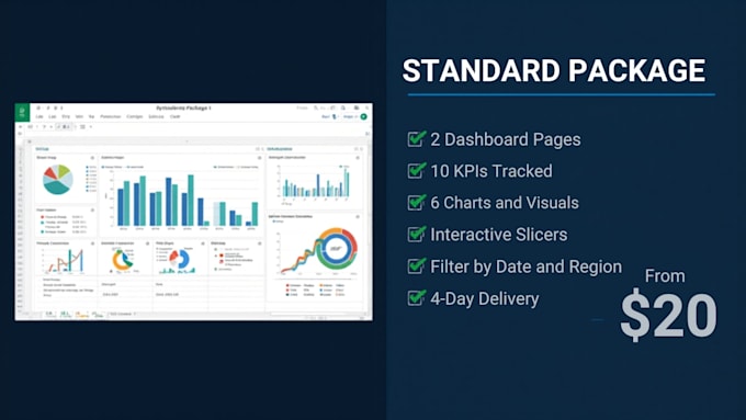 create an interactive excel dashboard to track your business kpis and data