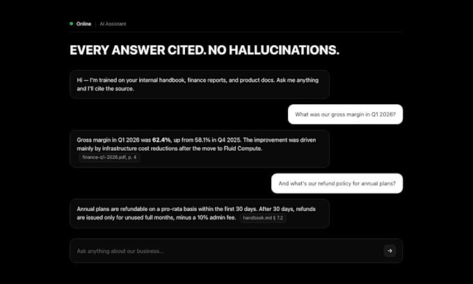 build a rag ai chatbot trained on your data with source citations