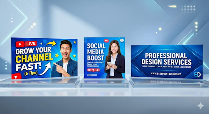 create social media posts and thumbnails