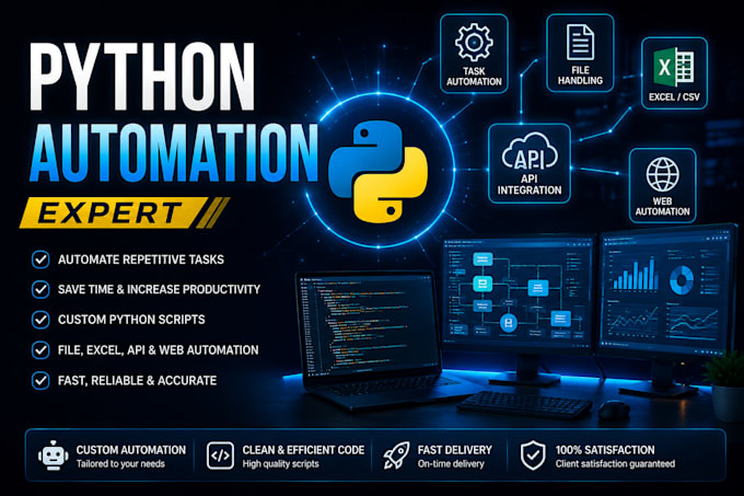 automate repetitive tasks using python scripts and automation