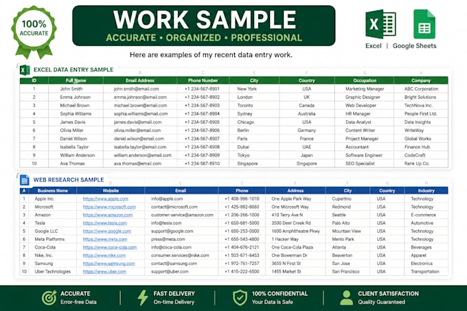 do web research and data collection