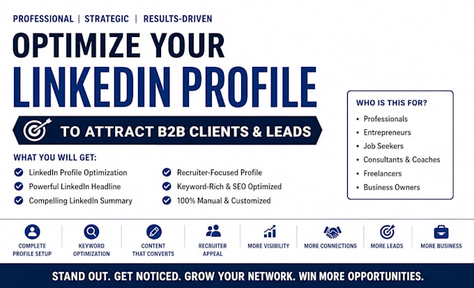 write a linkedin profile that gets you noticed by recruiters
