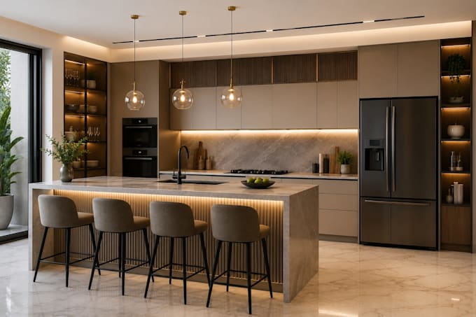 create luxury interior and kitchen designs
