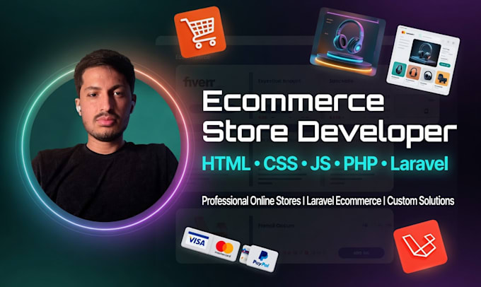 build a custom ecommerce website with admin panel in laravel