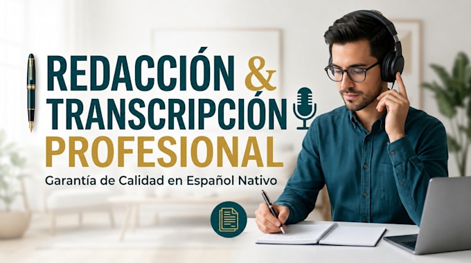redactar textos, artículos y transcripciones en español