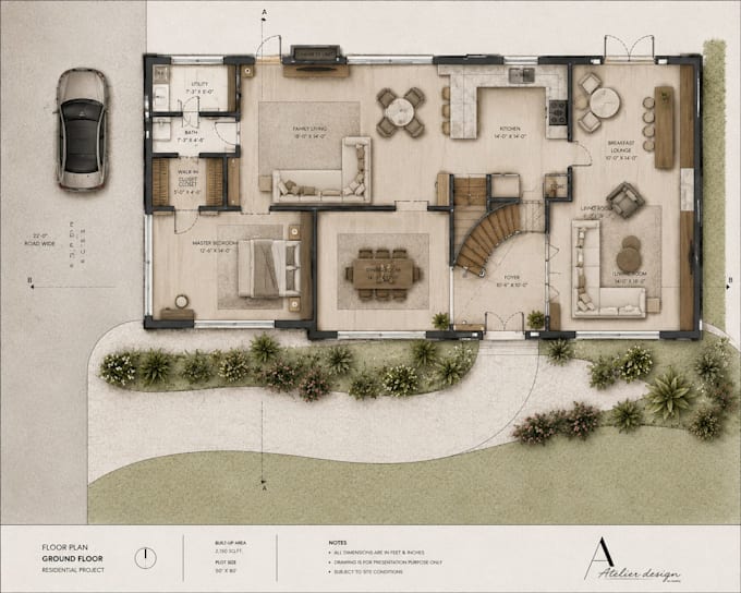 create architectural floor plans and layout designs