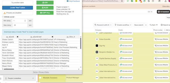 data scraping and data mining