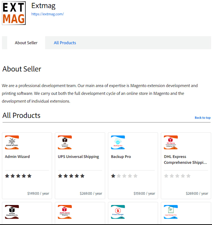do magento 2 backend development
