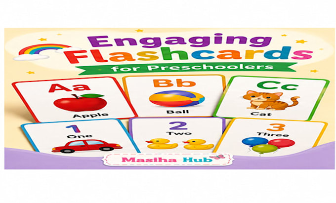 create printable educational flashcards for preschool kids