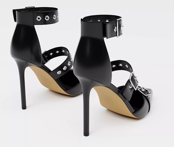 create realistic 3d heels design and luxury shoe renders
