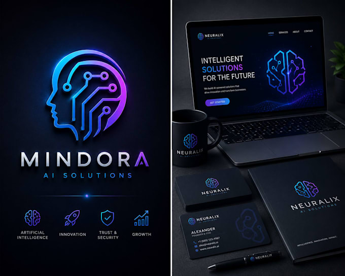 create premium ai and web3 logo designs