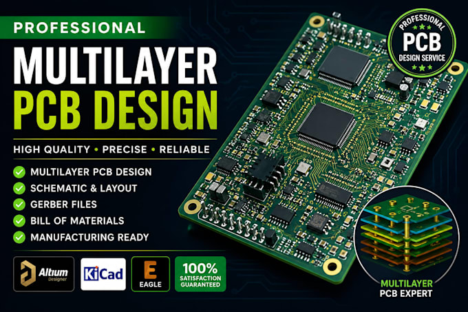 design professional multilayer pcb and pcb layout