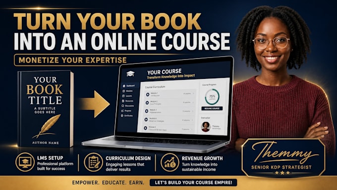 help authors turn their book into a profitable online course