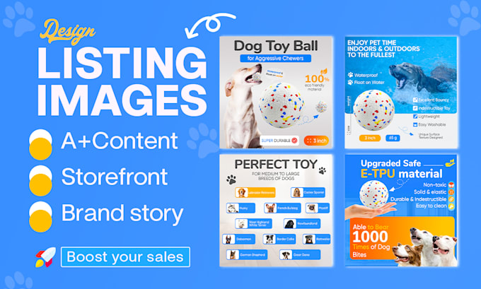 design amazon listing images and a plus content