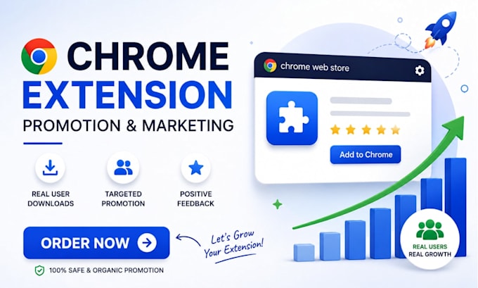 chrome extension promotion, chrome extension marketing for real user download