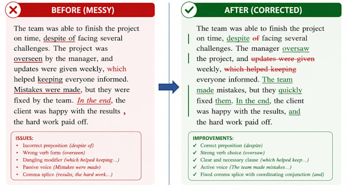 proofread and edit your documents