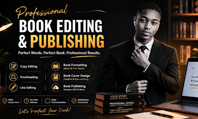 be your professional book editor, proofreader, and KDP book formatter