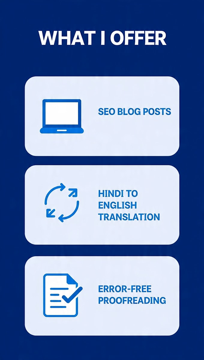 do content writing, proofreading, and translation