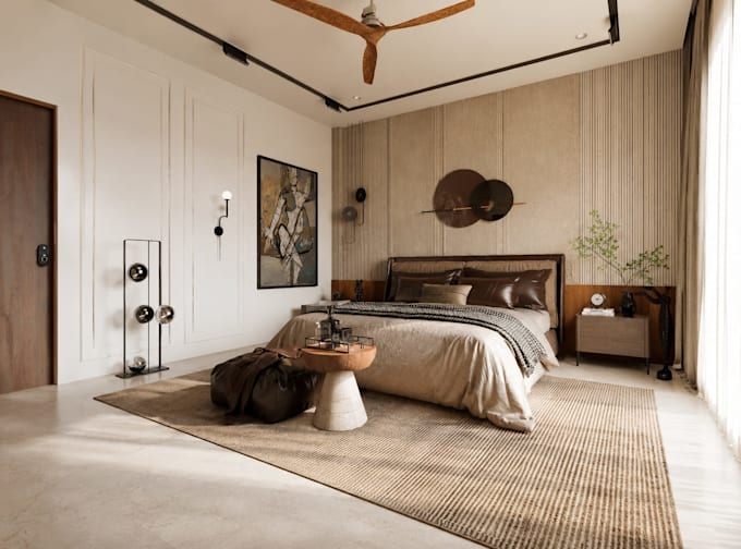 create realistic 3d interior visualization for home, offices