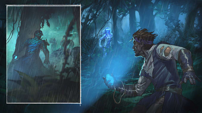 do full comic book illustration, grapic novel, comic cover art, comic book page