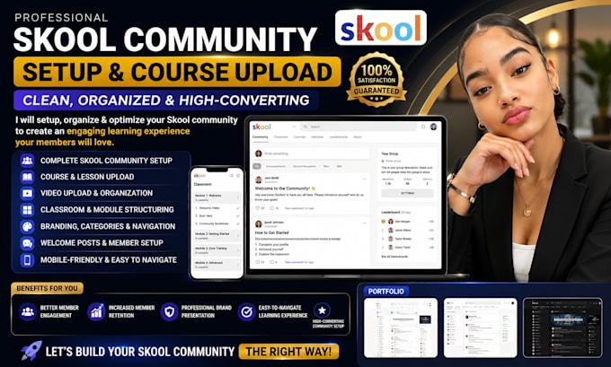 skool community setup course upload skool course skool video upload skool course